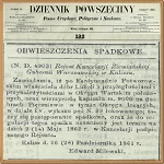 Obwieszczenie spadkowe - Dziennik Powszechny